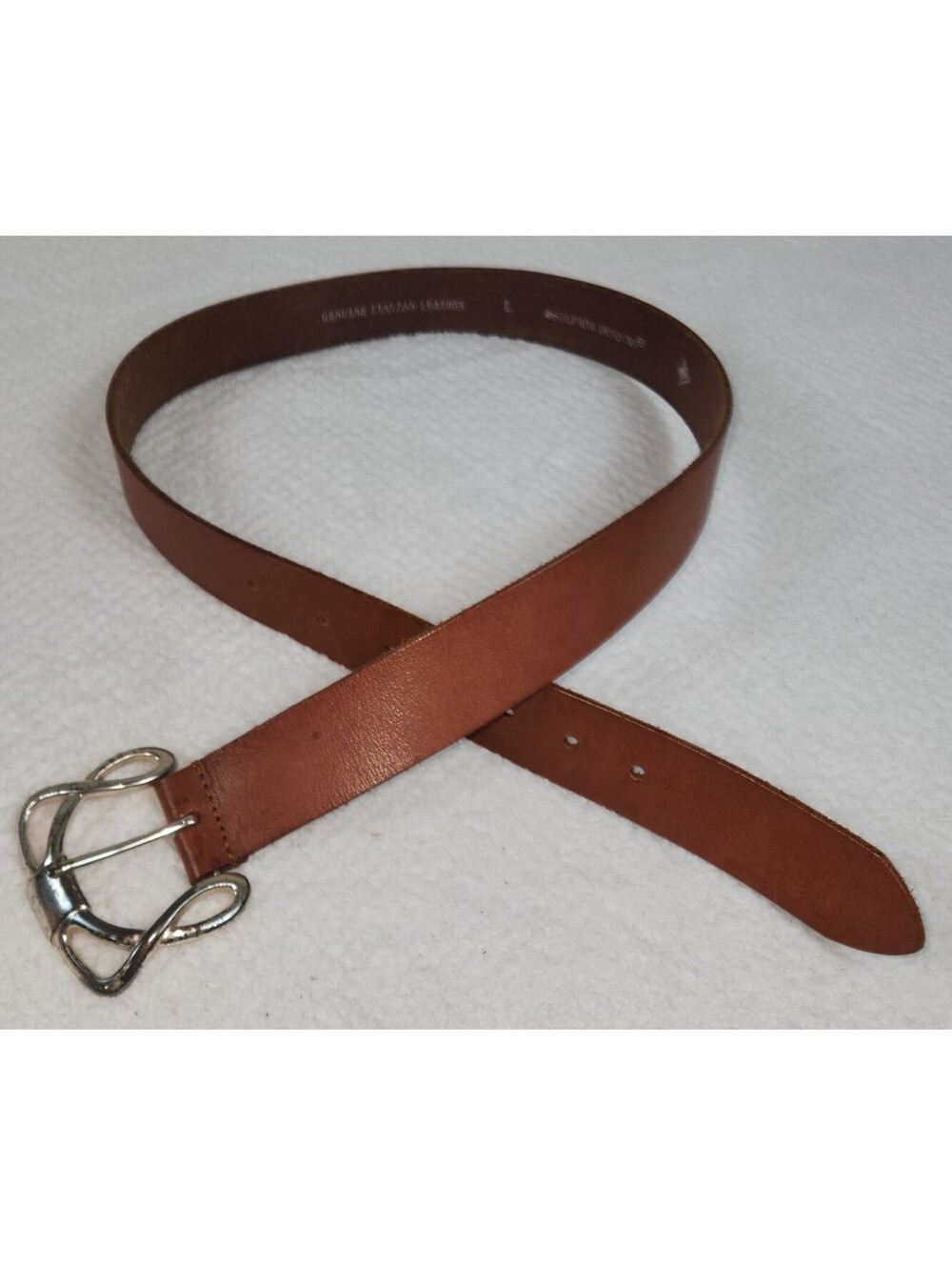 Silpada Designs Women's Italian Leather Wide Brown Belt Size Large